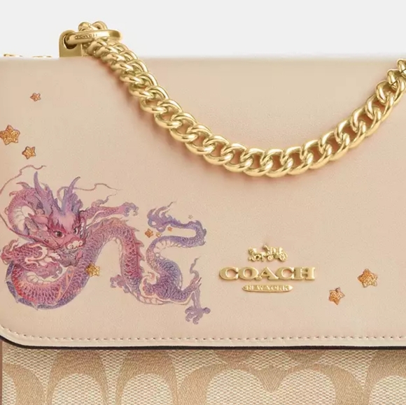 New! Best Seller! Mini Klare Crossbody With Signature Canvas and Dragon - Picture 4 of 5